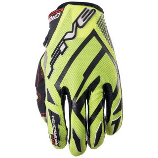 Gants cross Five MXF4 PRORIDER S jaune fluo