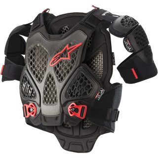 Pare-pierre Alpinestars A-6 noir gris rouge taille S XS