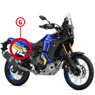 Autocollant carénage gauche Tenere 700 World Raid