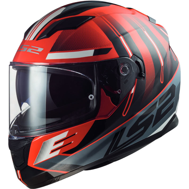 Casque LS2 FF320 Stream Evo Shadow Rouge