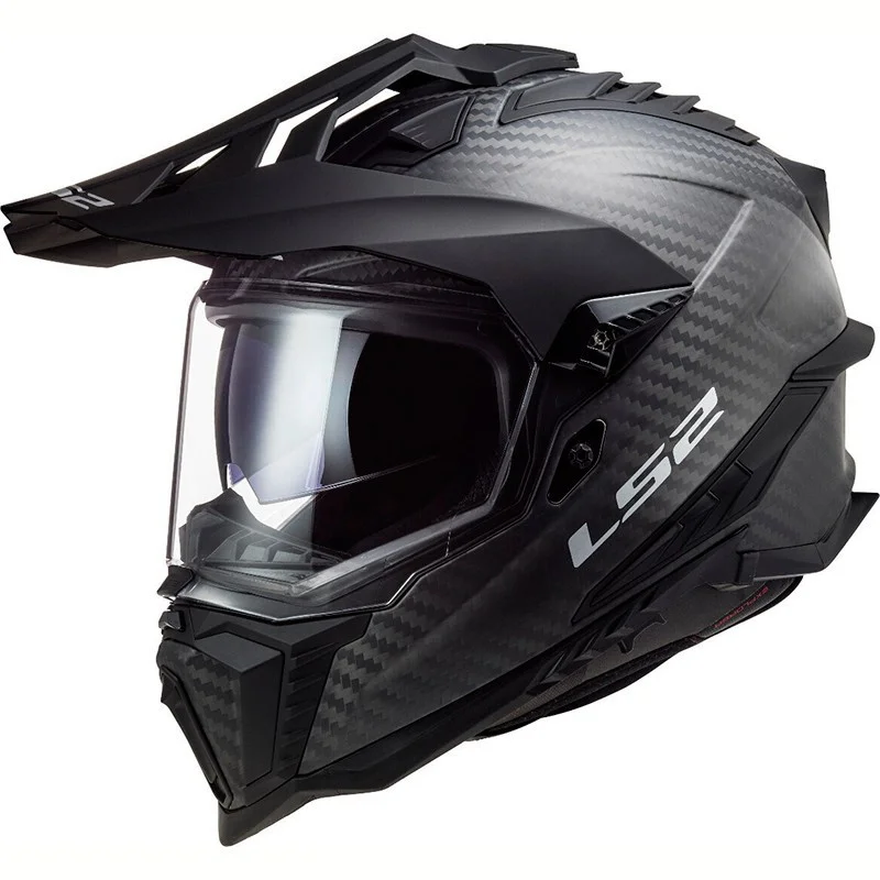 Casque trail LS2 MX701 Explorer Carbone uni