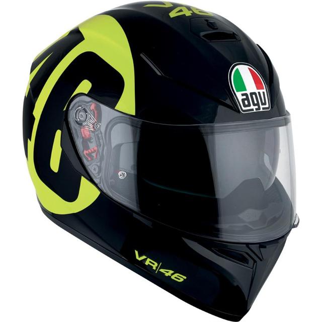 Casque AGV K-3 SV Bollo VR46 Noir Jaune Fluo